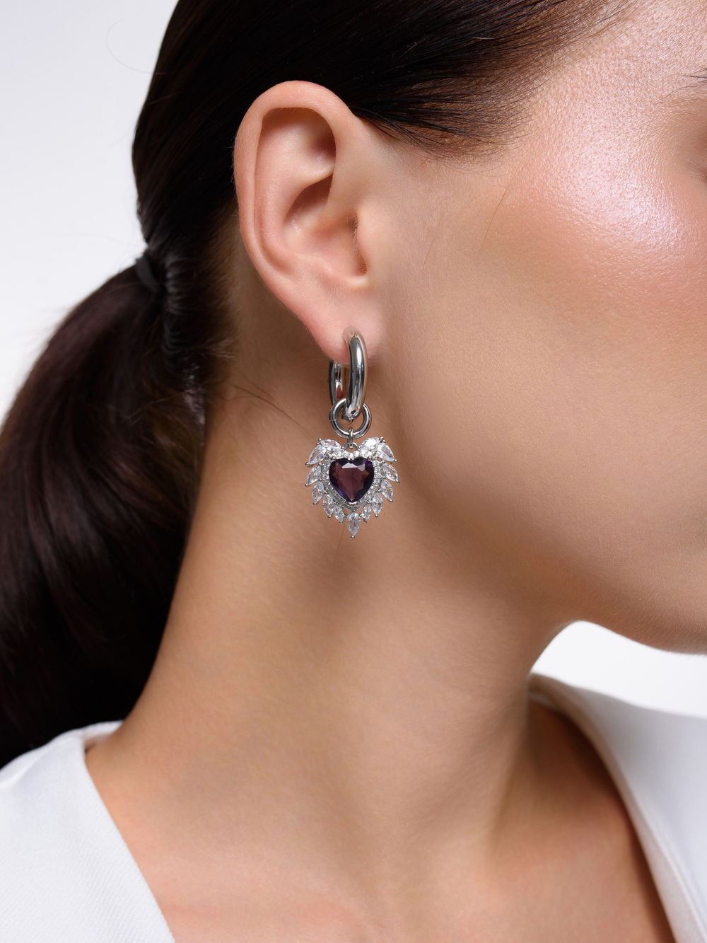 Серьги "Wing Violet" Silver