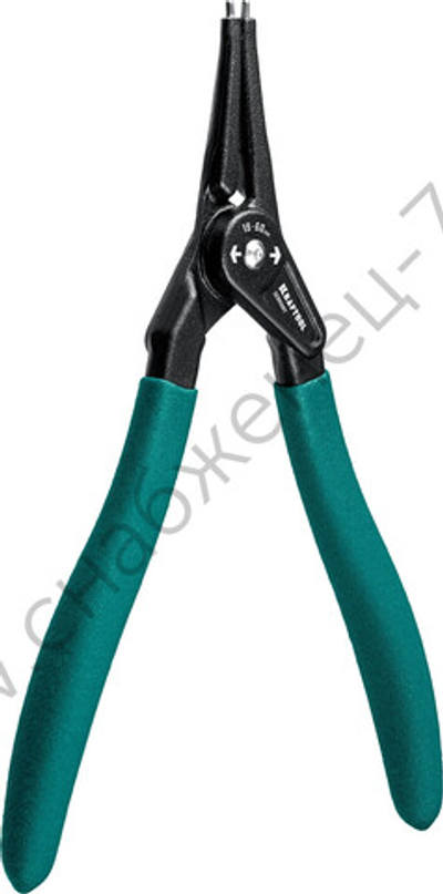 KRAFTOOL 180 мм, прямые губки, внешний, Съемник стопорных колец (22812-3)