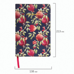 Ежедневник недатированный А5 (138х213 мм) BRAUBERG VISTA под кожу гибкий 136 л. "Pomegranate" (2 штуки в упаковке)