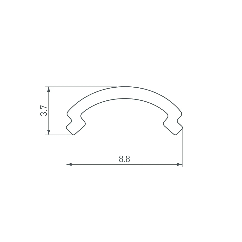 Экран ARH-KANT-H8-2000 Round Opal (Arlight, Пластик) 036324