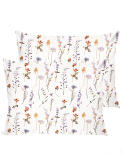 Наволочка комплект 2шт перкаль Сказка "Флора" 50x70 см на молнии