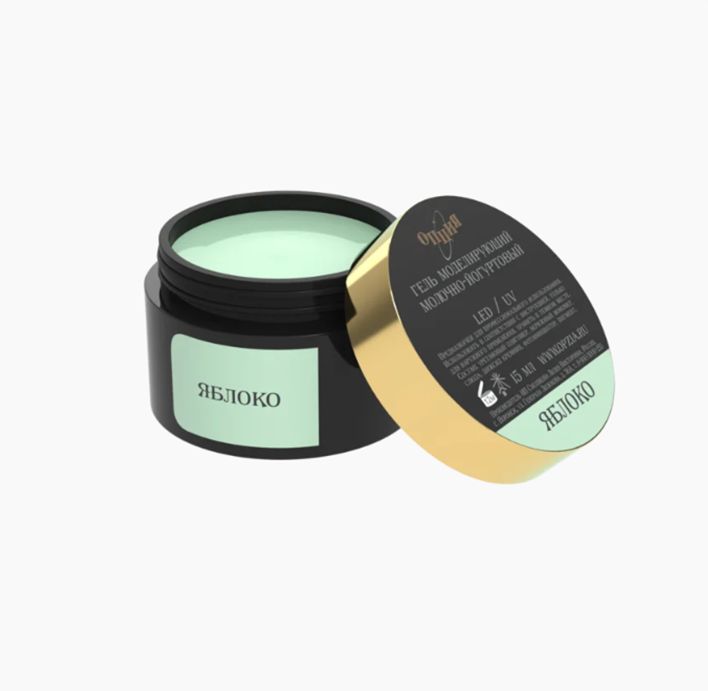Опция Гель моделирующий цветной Яблоко самовыравнивающийся, 15мл