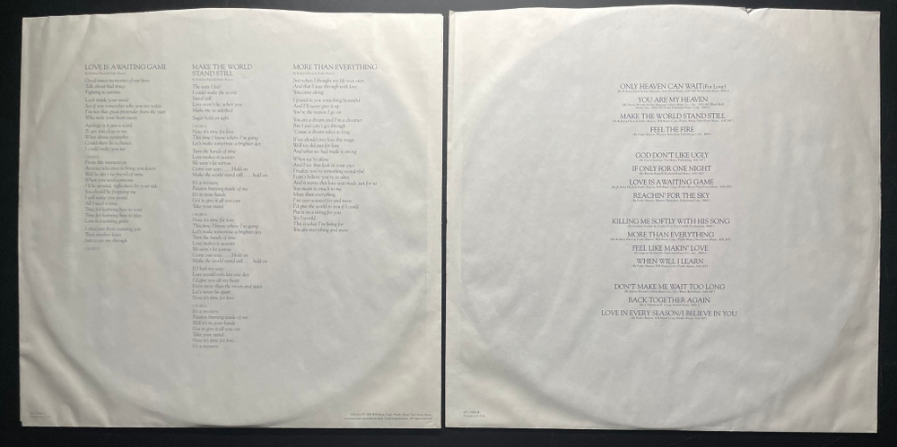 Roberta Flack And Peabo Bryson ‎– Live & More 2LP (США 1980г.)