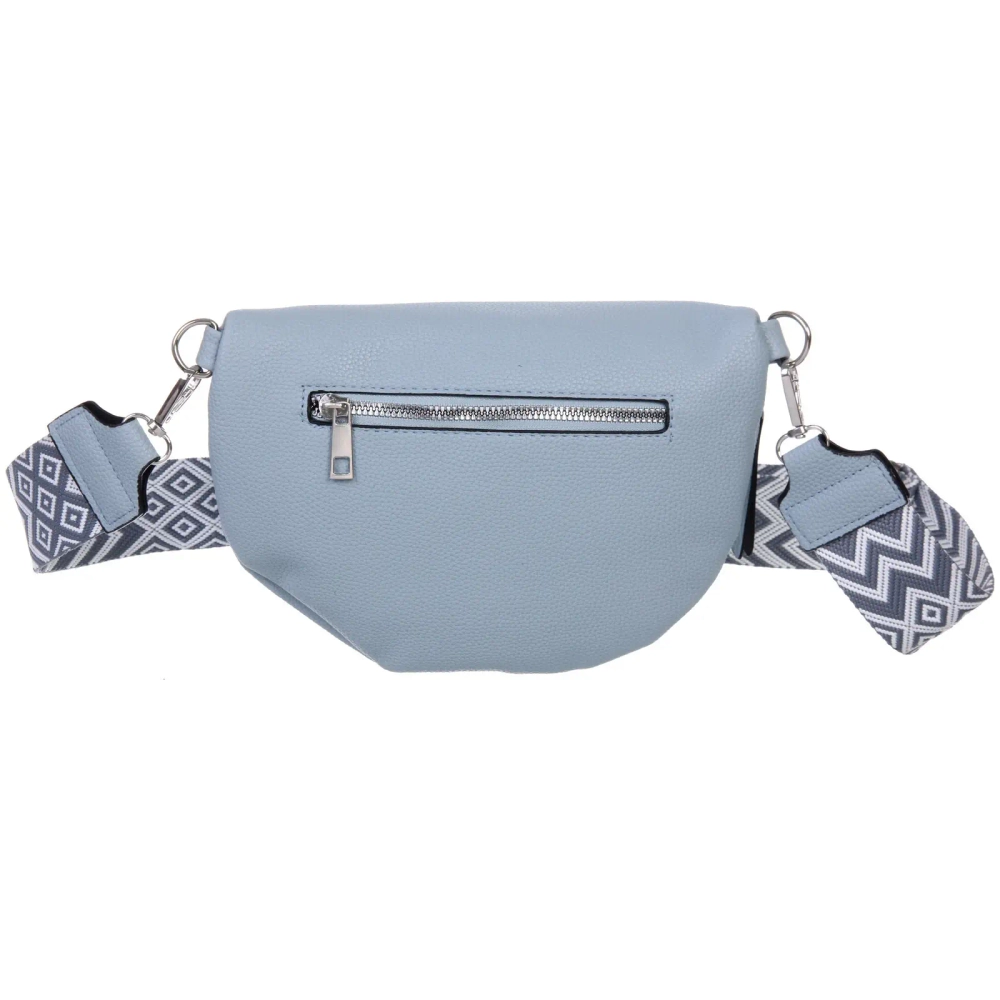 Сумка женская через плечо «ИМАНИ», цвет небесный, три кармана, 24*19*7*5см (лейбл Ultramarine)