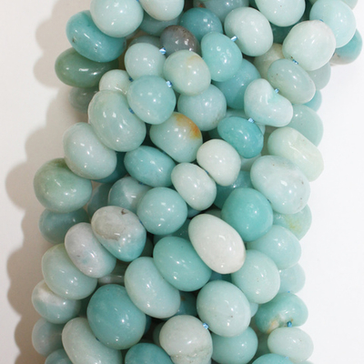 Амазонит галтовка бусины