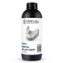 Фотография — Фотополимерная смола HARZ Labs Dental Splint Soft, прозрачная (1 кг)