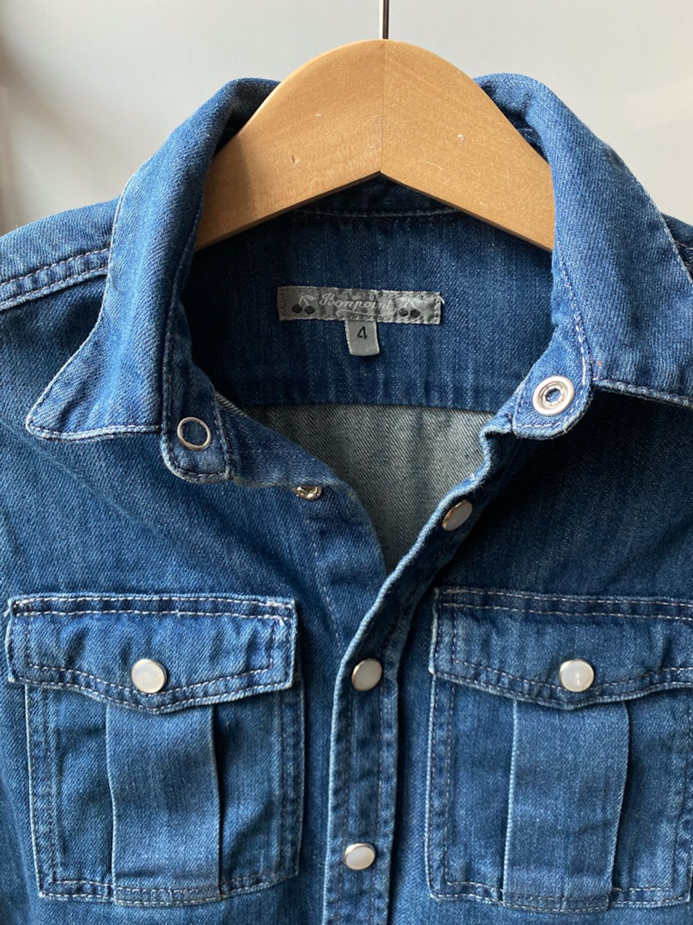 Джинсовая рубашка Bonpoint, 104