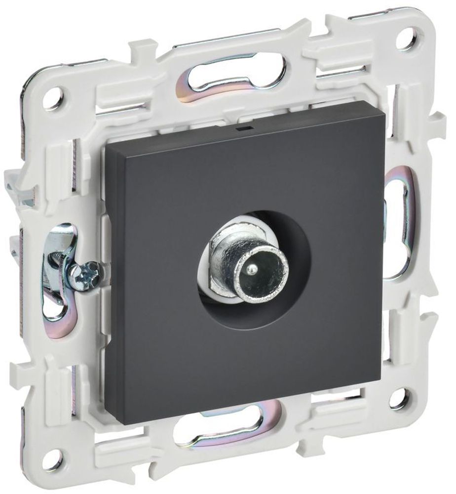 Розетка телевизионная проходная TV SKANDY SK-A17T титан IEK SK-A10-P-K48 Розетка телевизионная проходная TV SKANDY SK-A17T титан IEK SK-A10-P-K48