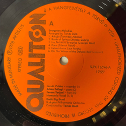 Винтажная виниловая пластинка LP Deak Big Band Orokszep Melodiak (Evergreen Melodies) (Венгрия 1978)