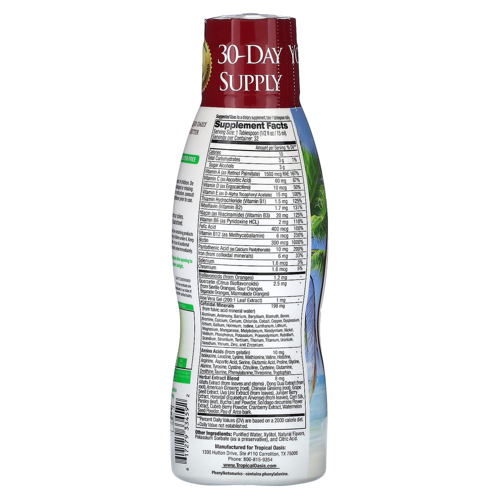 Tropical Oasis, мультивитамины и минералы премиального качества для взрослых, 480 мл (16 жидк. унций)