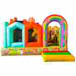 Коммерческий надувной батут «Друзья-зверята 2», 4*4*3 м