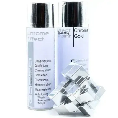 Хром зеркальный 520мл. акриловая краска аэрозольный баллон Gamma Paint
