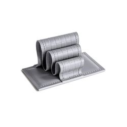 Визитница из кожи Cuoietto и Treccia с металлической вставкой 155*85*80 (CHBCTrMet155-85-80) 2