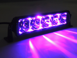 Светодиодная фара дальнего света AURORA 152 мм 45W с RGB подсветкой