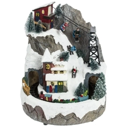 Фигурка декоративная "Рождество" (3 мелодии, подсвет, движ, 3xAA н/п, +USB), L21,5 W21,5 H26,5 см