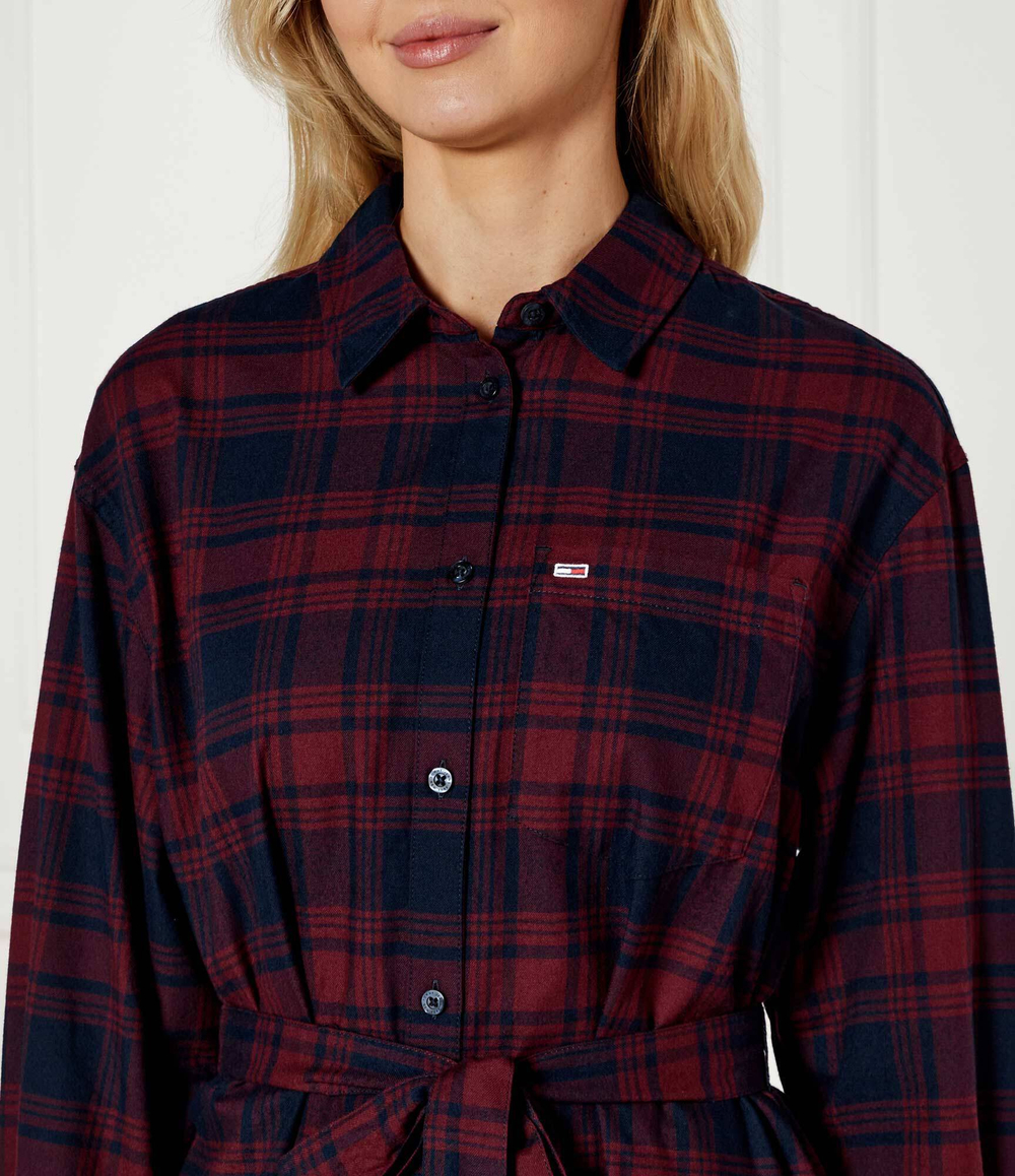 Платье с ремешком Tommy Jeans - бордовый(DW0DW18728)