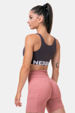 Топ женский Smart Zip Front Sports Bra 578 Каштановый
