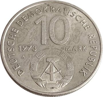 10 марок 1973 Германия (ГДР) «Фестиваль молодежи»
