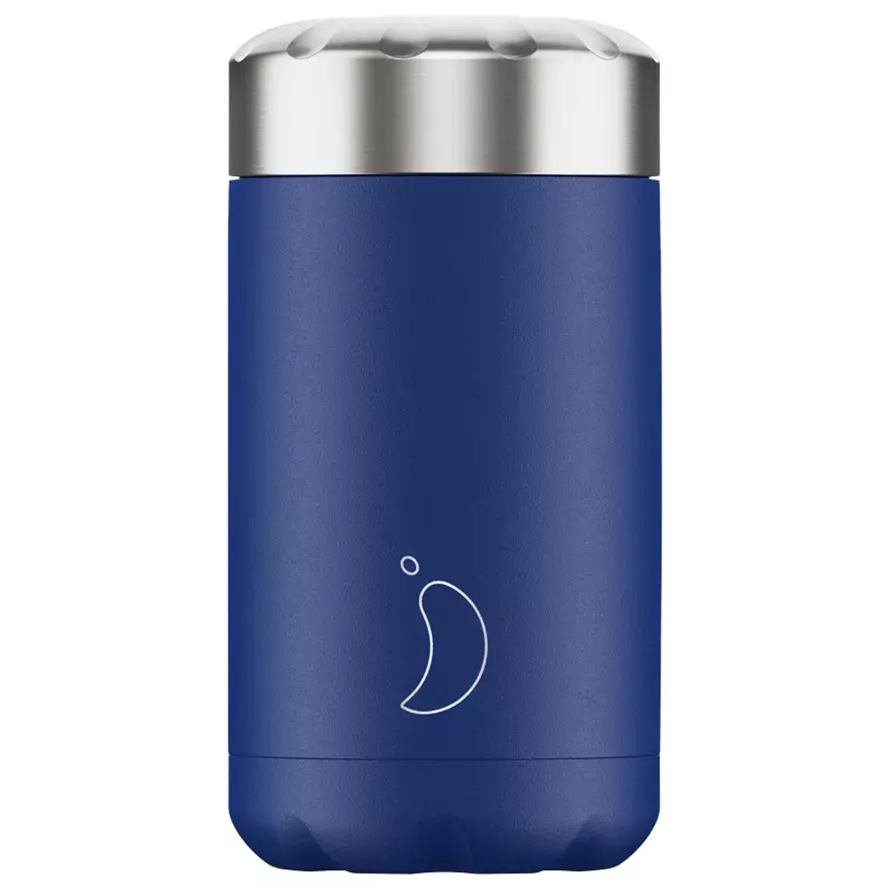 Chilly's Bottles - Матовый обеденный термос 500 мл Синий / артикул   F500MABLU  / GTIN 5056243501908
