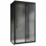 Душевой уголок ABBER Schwarzer Diamant AG30110BMH-S90BM-S90BM 110х90 стекло матовое/профиль черный