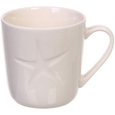 Кружка керамическая 520мл «Белая» сердечко