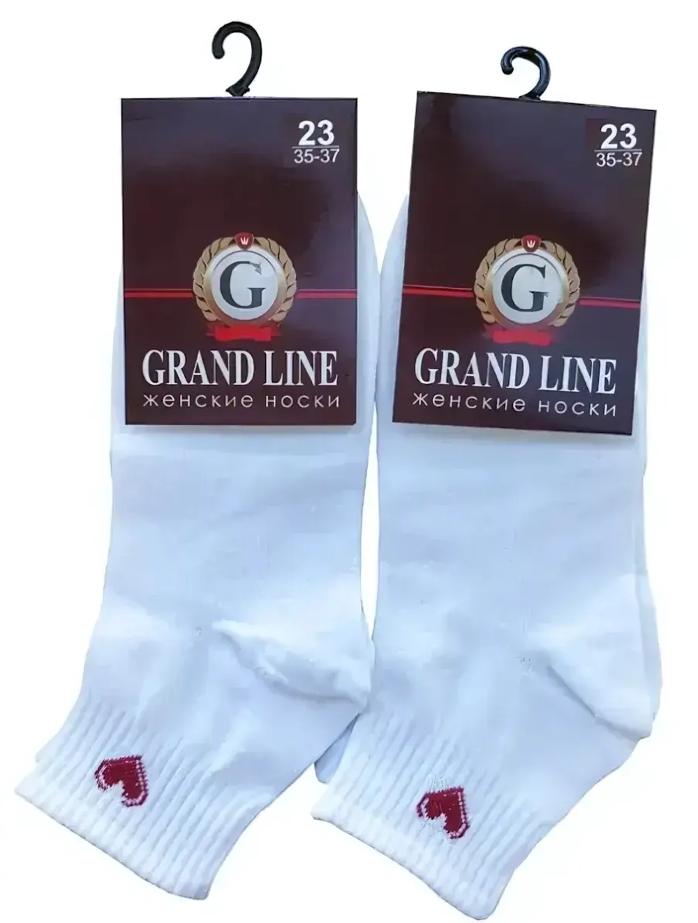 Носки женские GRAND LINE (ЖК-13, сердце), р. 25 (new)