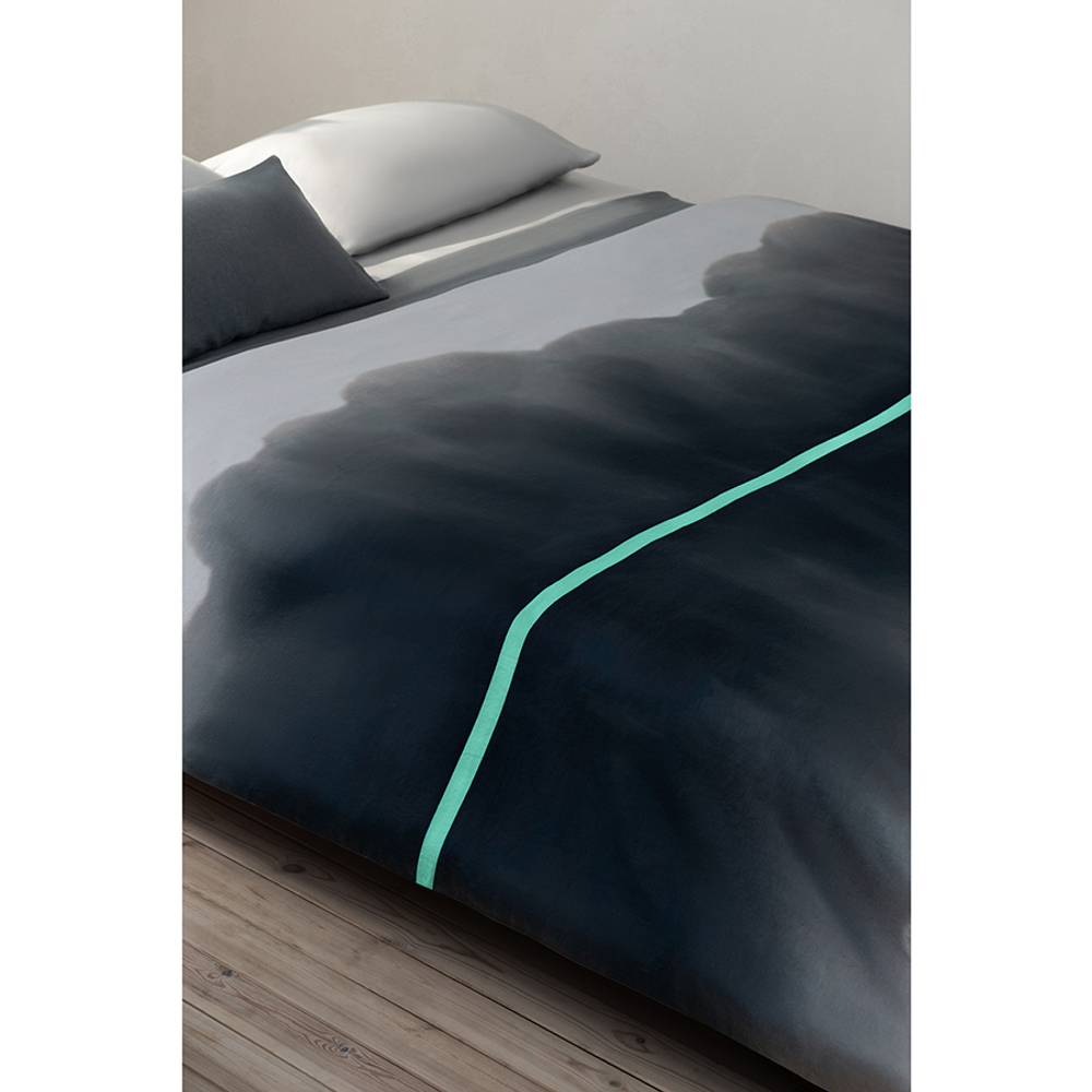 Комплект постельного белья из умягченного сатина из коллекции slow motion, mint, 150х200 см