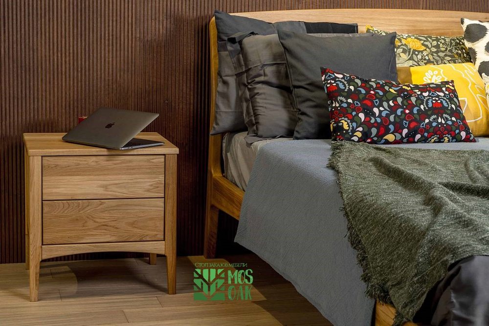 Прикроватная дизайнерская тумба из дуба Shole