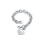 Браслет из серебра со звеньями,Tiffany 🩷 Love return