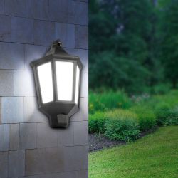 Садово-парковый светильник ЭРА НБУ 06-60-003 Ника 60Вт черный белое основание матовый | Садово-парковые светильники