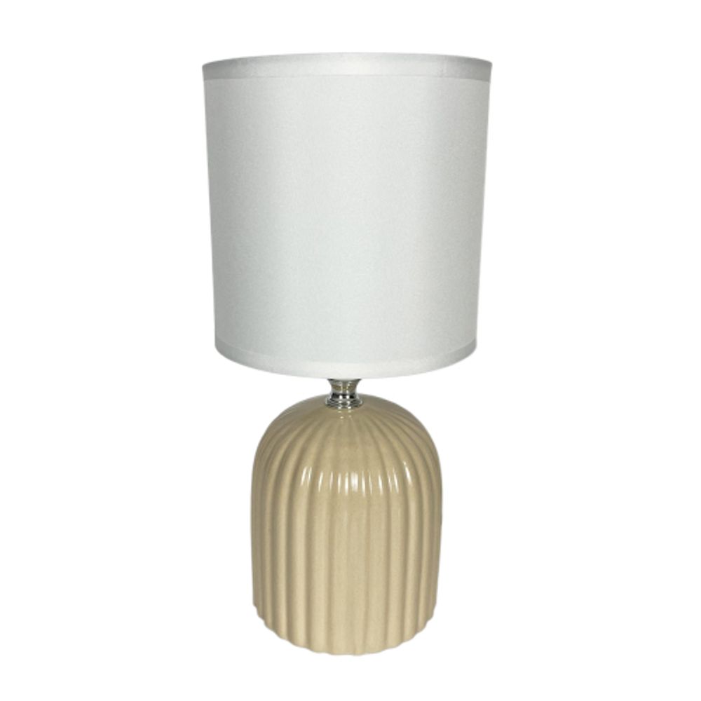 Настольная лампа Rivoli   7548-502 1 х Е14 40 Вт керамика бежевая с абажуром