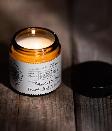 Базилик томатный лист и цитрус, ароматическая свеча, Eteria cosmo