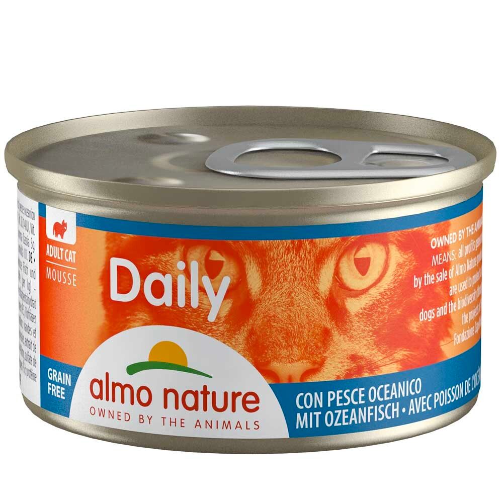 Almo Nature консервы для кошек &quot;Daily&quot; с океанической рыбой (мусс) 85 г банка