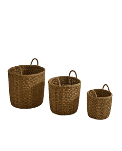 Zara Home Корзина из морской травы, цвет бежевый, 30 см · 8315/049