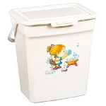 Ведро для порошка 9л (Слоновая кость) (комплект 30 шт)