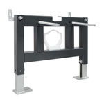 Комплект ABBER подвесной электронный унитаз-биде Rechteck AC1215S белый с импульсным смывом с инсталляцией AC0101P