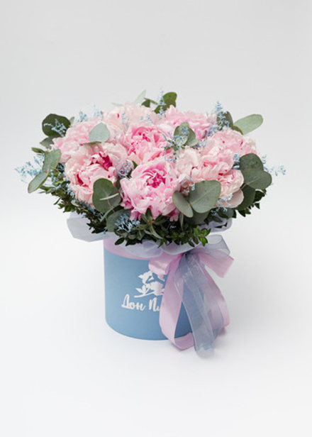 Коробочка пионы М #4