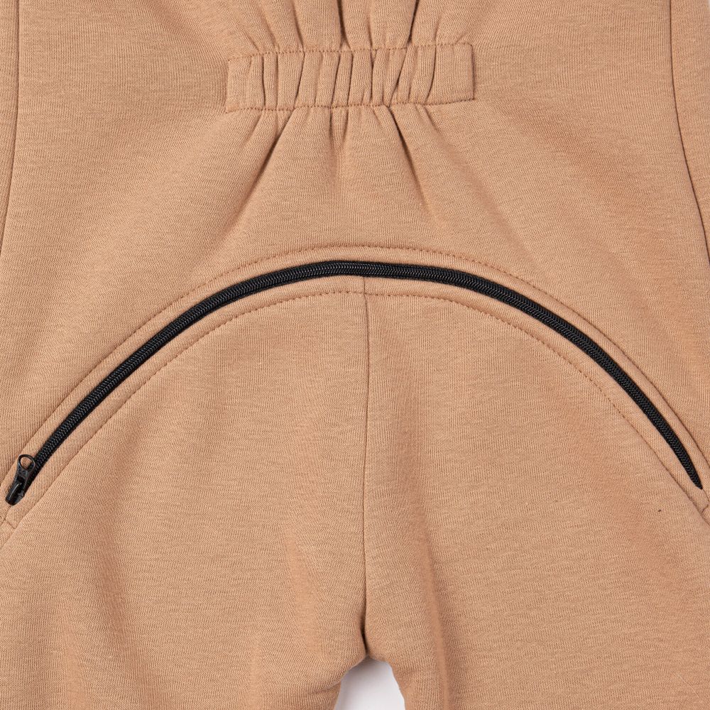 Комбинезон с клапаном и капюшоном "Песок" утепленный