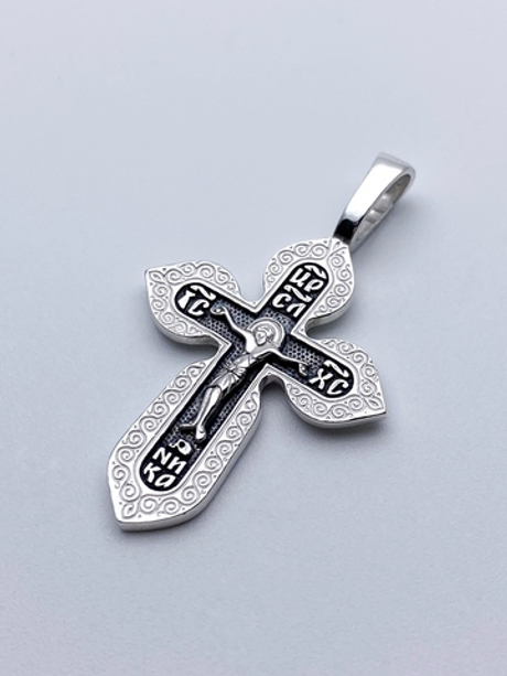 Крест из серебра/Чернение