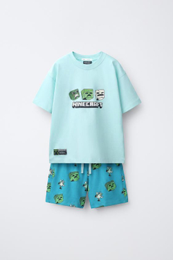 ZARA ПИЖАМА MINECRAFT © MOJANG AB, СИНИЙ