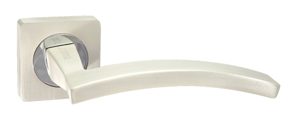 Ручка квадрат Пуэрто 520-02 PW, цвет жемчужный алюминий (гарантия - 8 лет)