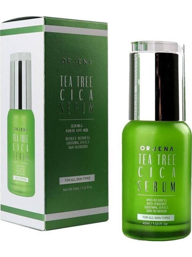 Orjena Orjena Tea Tree Cica Serum kojące serum do twarzy z ekstraktem z wąkroty azjatyckiej 45ml