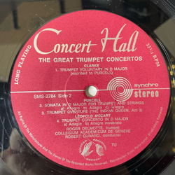 Винтажная виниловая пластинка LP Roger Delmotte, Collegium Academicum De Gen ve, Robert Dunand, Great Trumpet Concertos (Германия 1972)