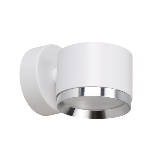 Светильник настенный Feron HL4598 Barrel DUET 12W, 230V,GX53, белый + хром IP20