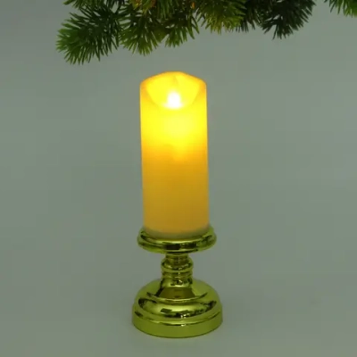 Сувенир с подсветкой «Свеча - Шик» 7,5*20 см (работает от батареек 3 ААА)