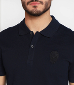 поло skull badge Alexander McQueen - темно-синий(727290 QUX33)