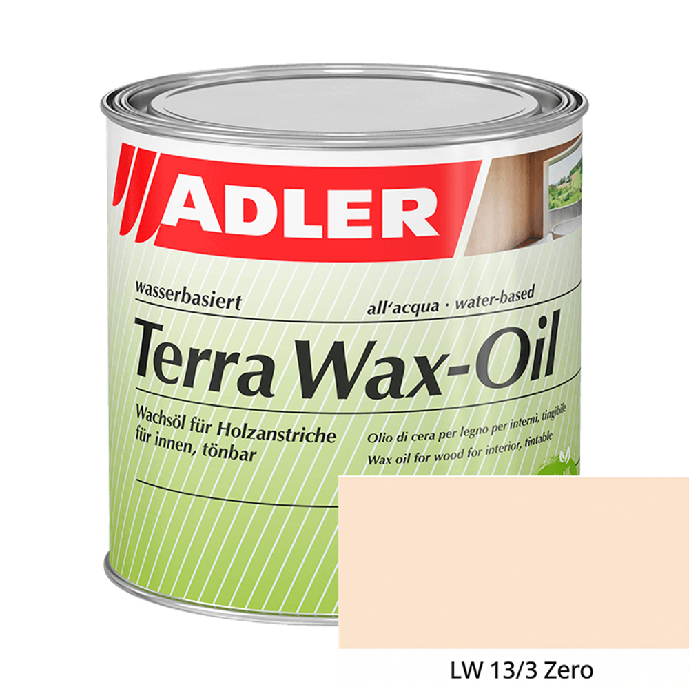 Terra Wax-Oil — масло с воском на водной основе для дерева внутри помещений | ADLER (Австрия)