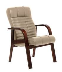 Кресло для посетителей Atlant D бежевая кожа