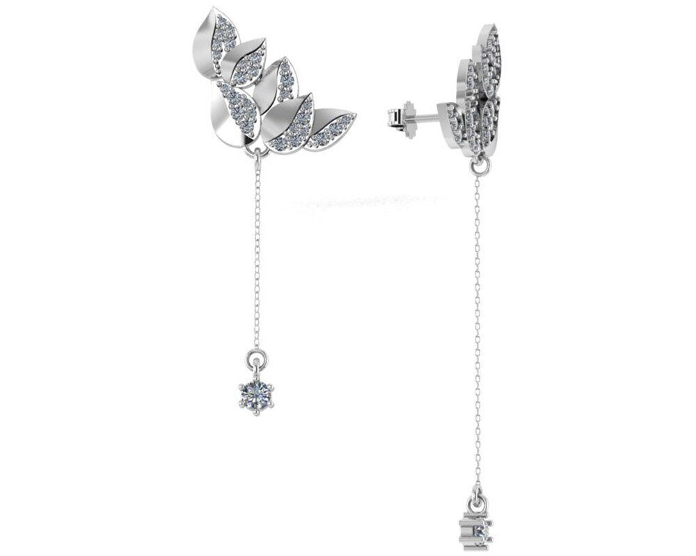 Пусеты 6021294-00775 Ag 925, Вставки: 30 ф. кр.