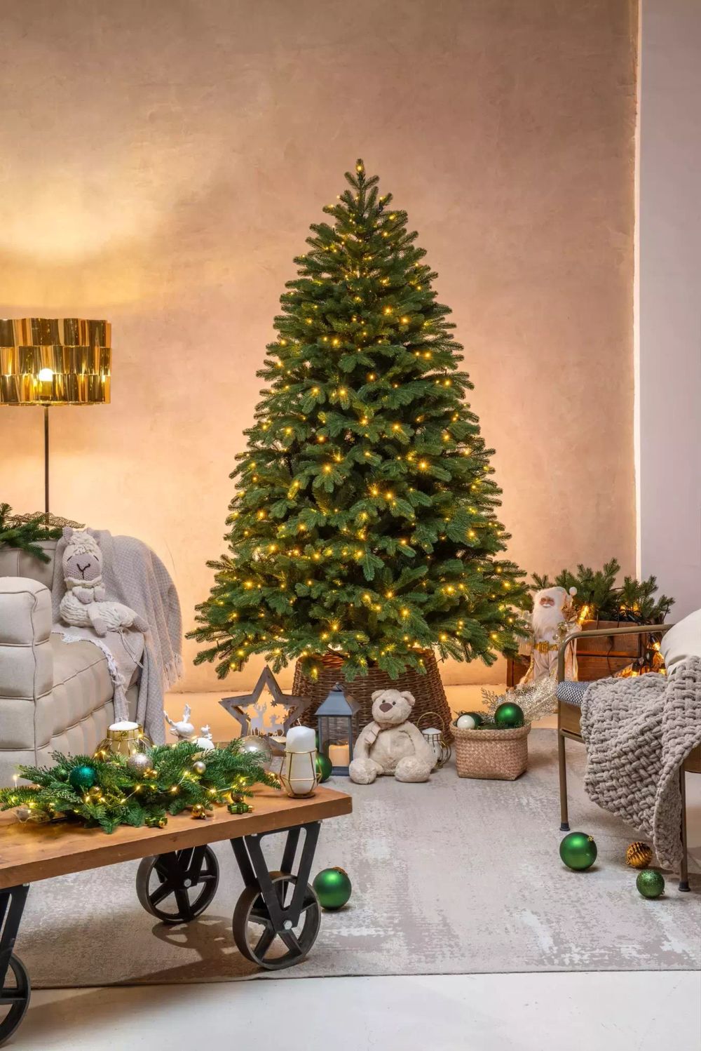 Ель искусственная «Парижанка» (Литая+пвх) 3.5 м